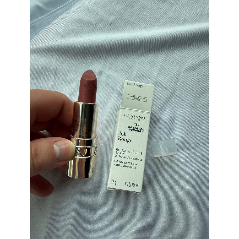Clarins Joli Rouge Satin Lipstick 768 Strawberry 3.5g NEW